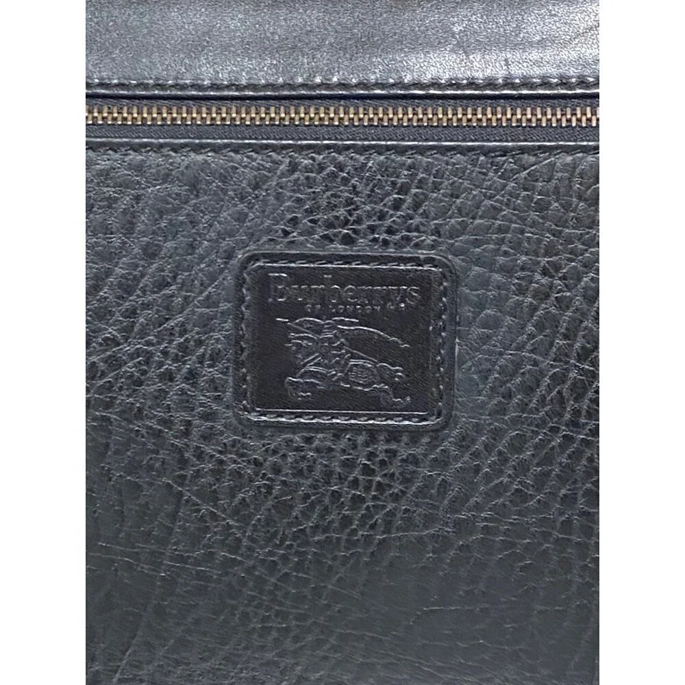 Vintage Burberry Nova Check Shadow Horse Clutch Wristlet Bag